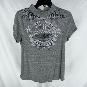 Harley Davidson Women’s Gray Shirt Size M